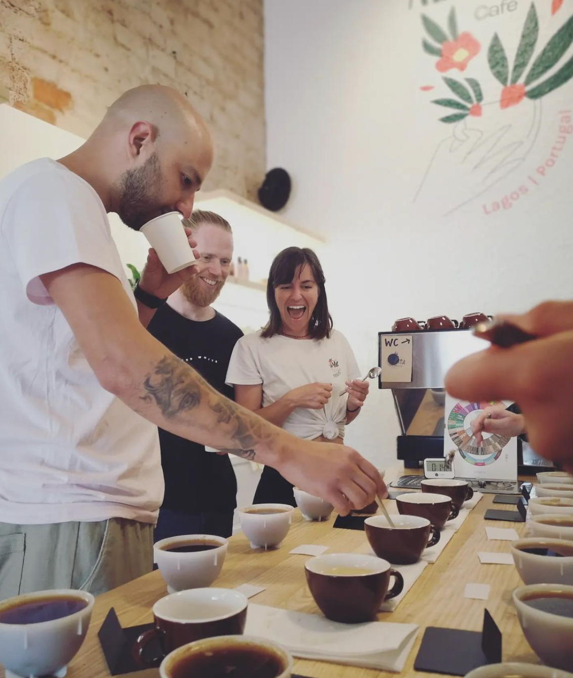 Coffee Sensory Workshop with Shan and Nick in Praia do Burgau, Algarve, Portugal by subcultours