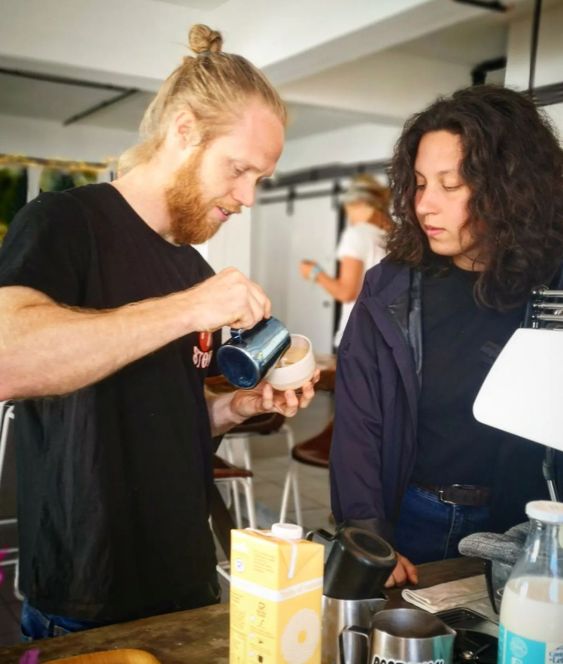 Coffee Workshop "Latte Art" with Shan and Nick in Praia do Burgau, Algarve, Portugal by subcultours