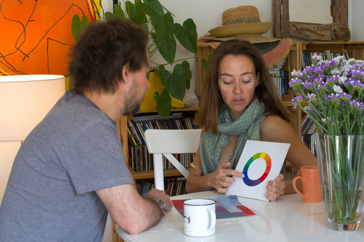 Color, Yoga and Painting Workshop with Katherine in Cascais, Portugal by subcultours