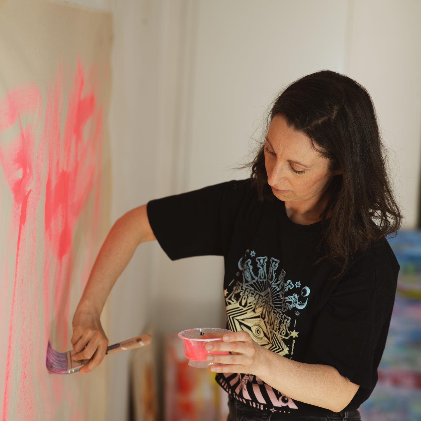 Colorful Abstract Art Workshop with Julia in Bayreuth, Germany by subcultours