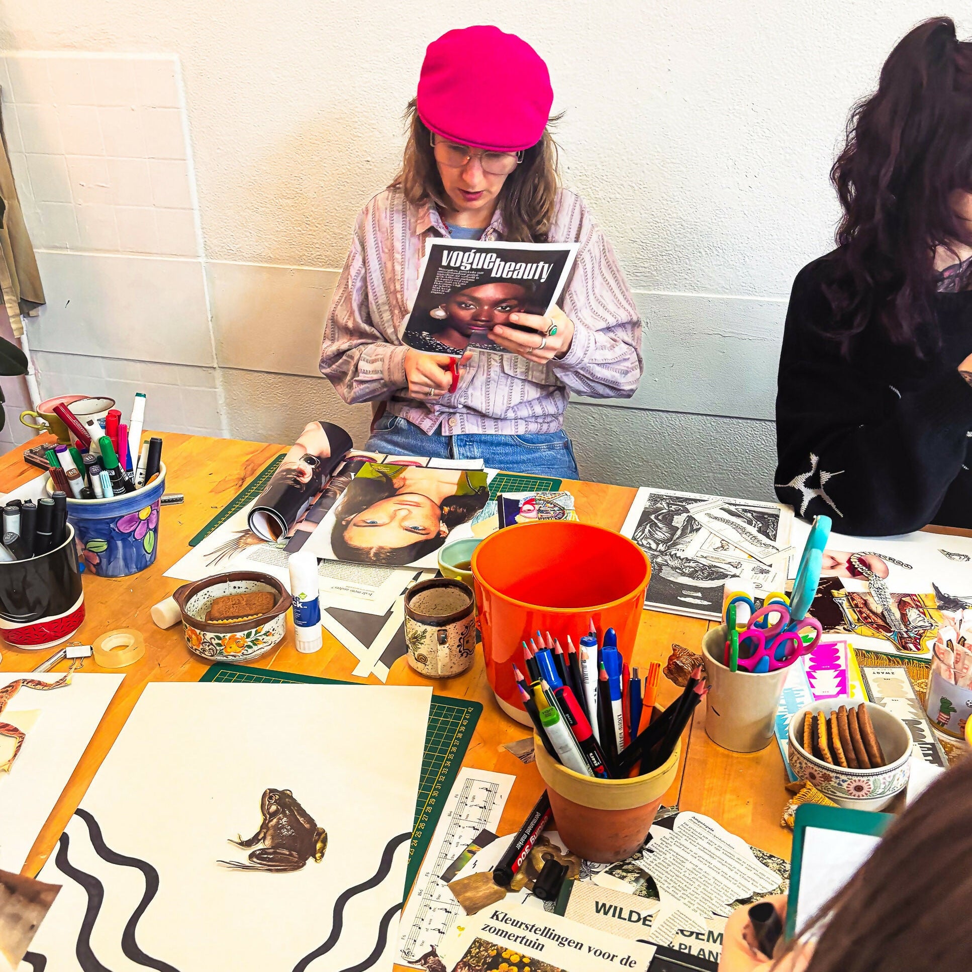 Cosy Collage Workshop with Ellis in Utrecht, The Netherlands, by subcultours, creative lady