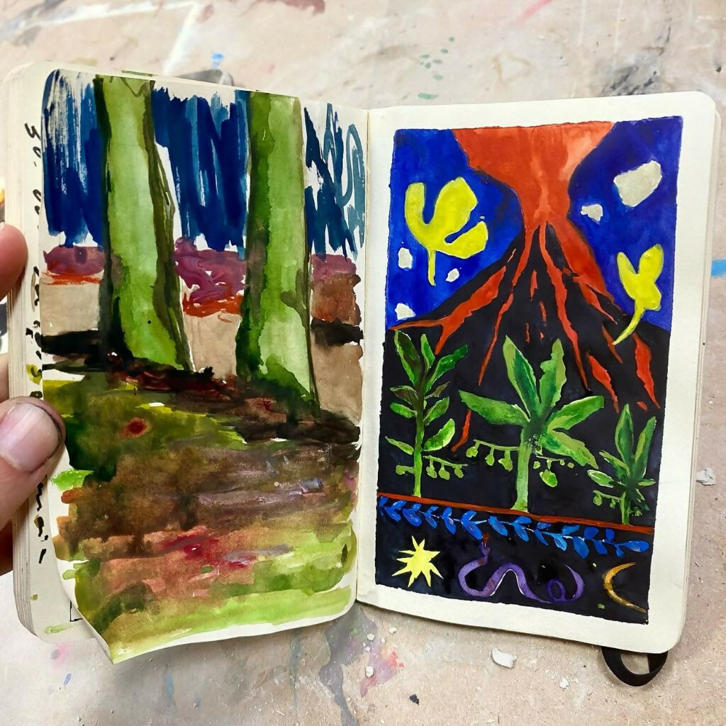 Creative Watercolor Painting Workshop with Alma in Valencia, Spain, by subcultours, booklet