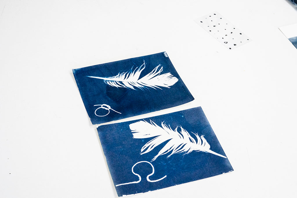 Cyanotype Workshop with Andrea on island Illa de Arousa, Galicia by subcultours