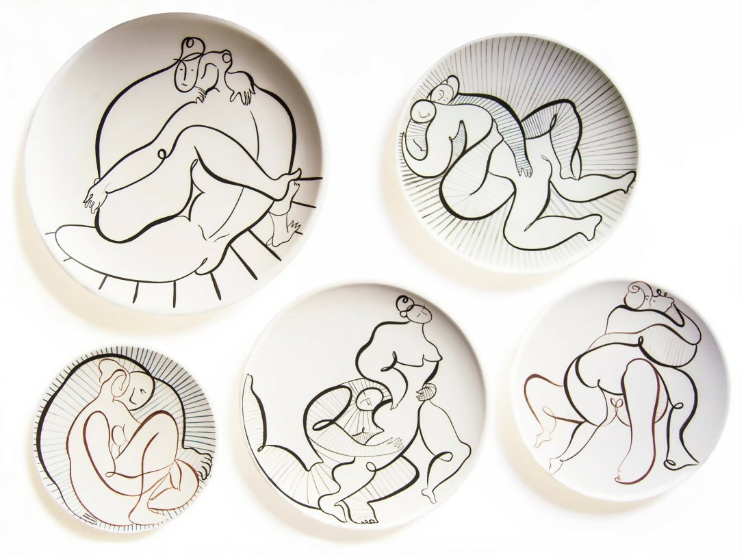 Andrea-Santamarina-Contemporary-artist-spain-Art-Gallery-artistic-ceramic-drawing-plates-Love-6-1