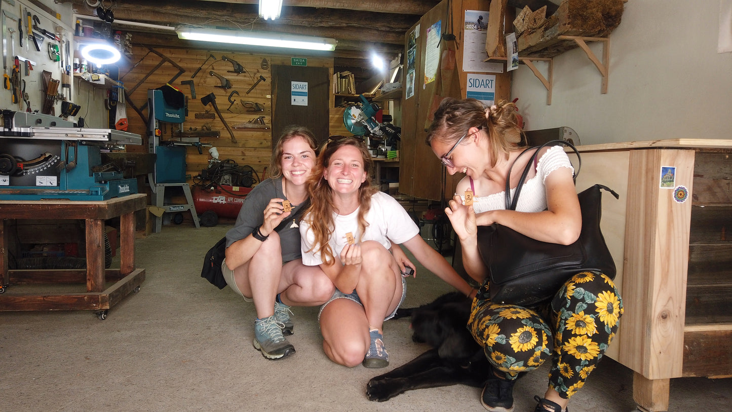 Full-Day "Sounds of Silence" Corvo Experience with David on Corvo Island, Madeira, Portugal, girls posing, by subcultours