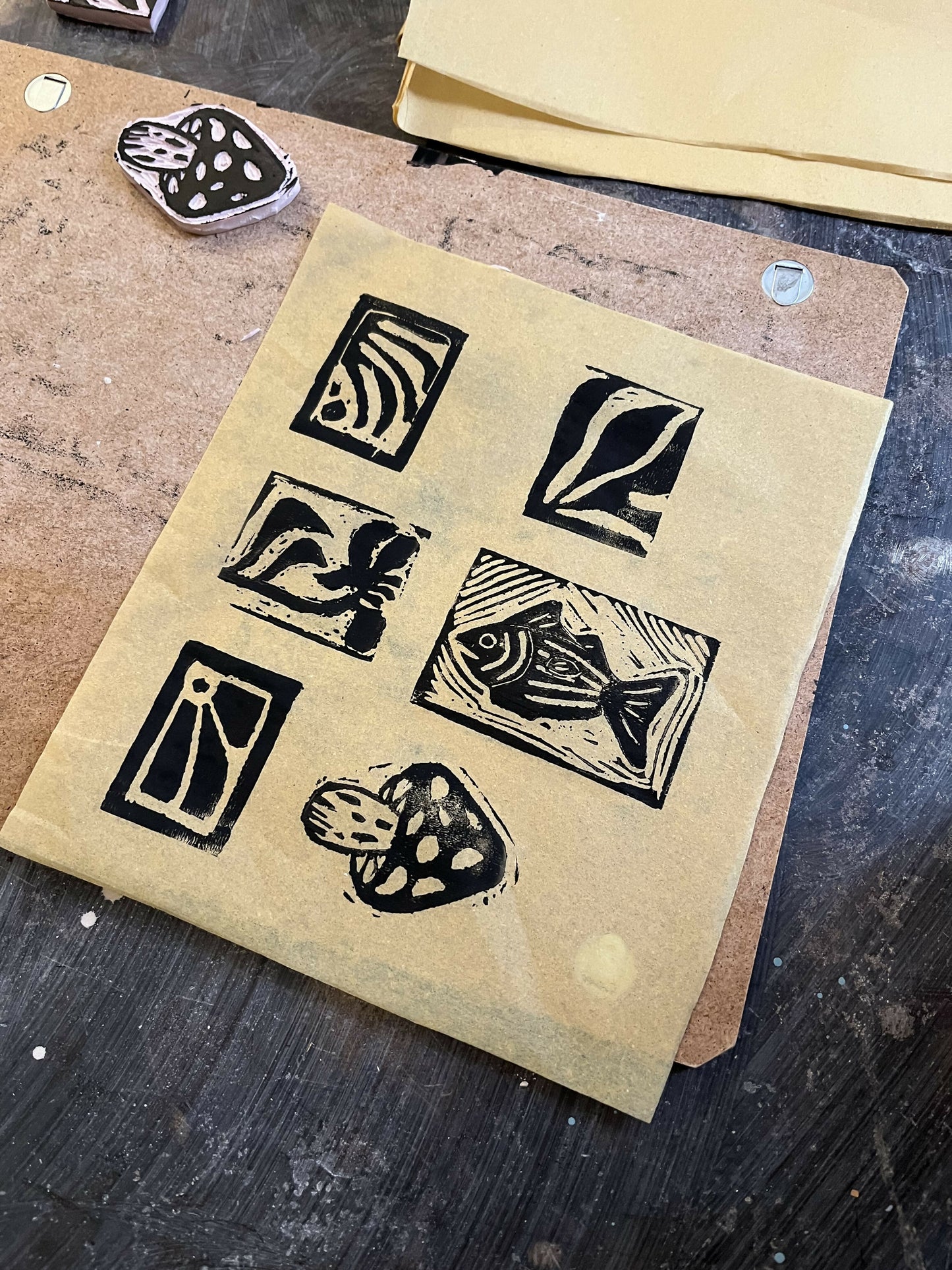 Frutie’s Linocut Workshop in Budapest, Hungary, by subcultours