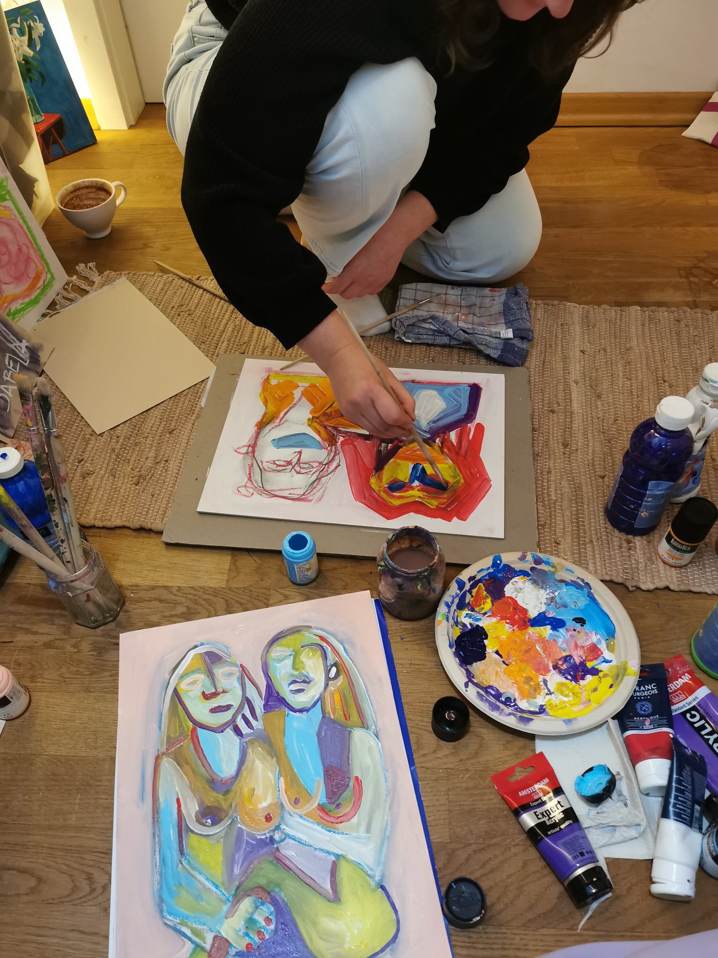 Intentional Painting Workshop at Art Sanctuary with Sabela in Hamburg, Germany by subcultours