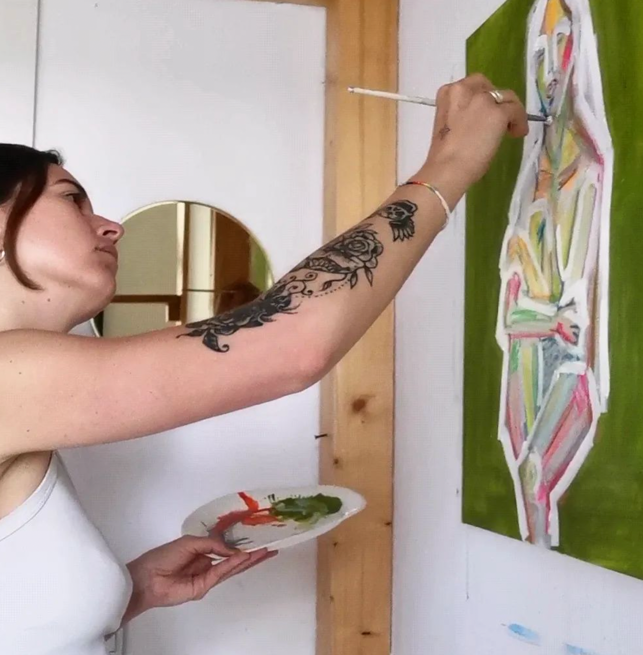 Intentional Painting Workshop at Art Sanctuary with Sabela in Hamburg, Germany by subcultours