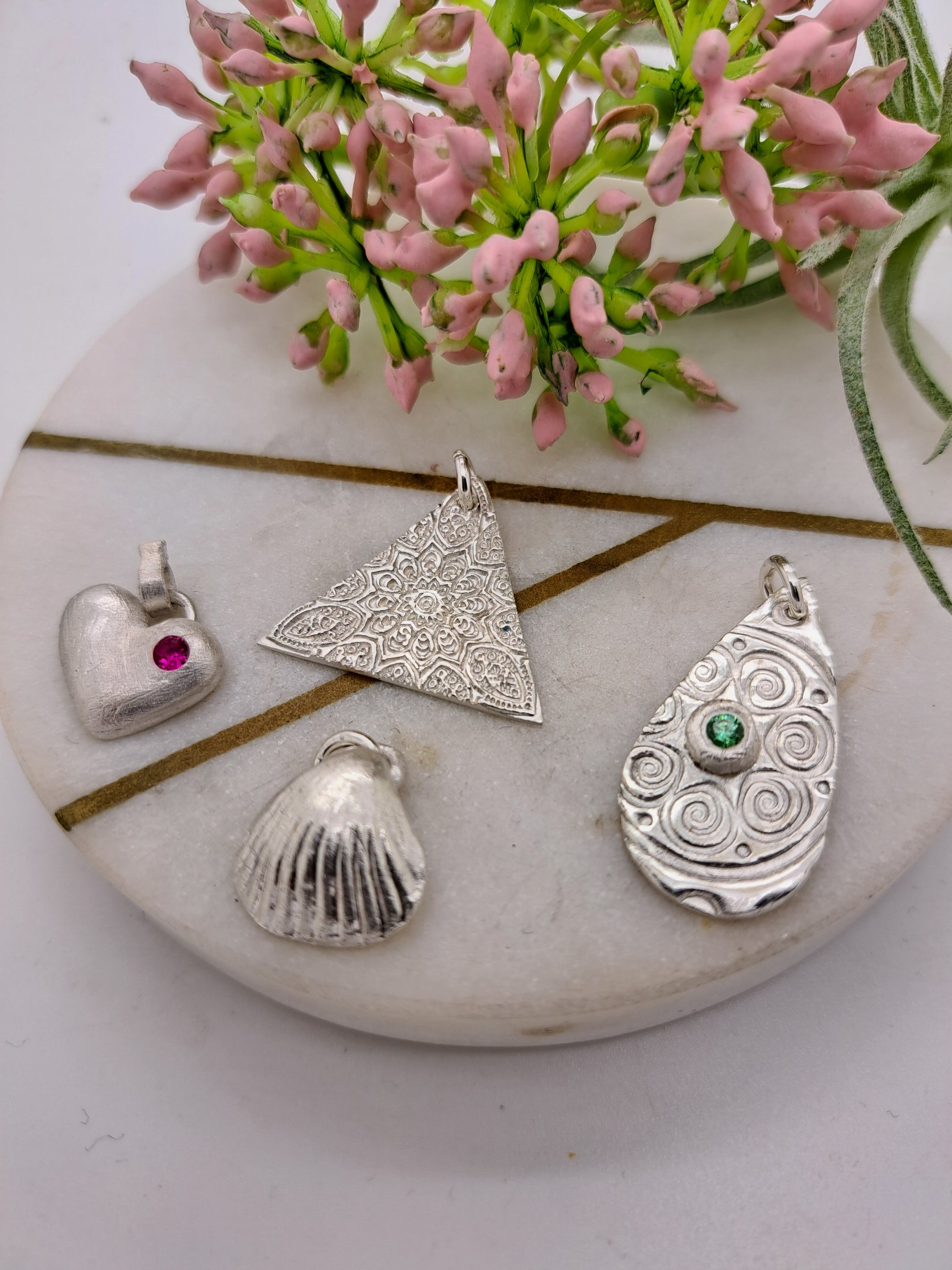 Pendant Silver Clay Jewellery Making Courses Botanical Jewellery