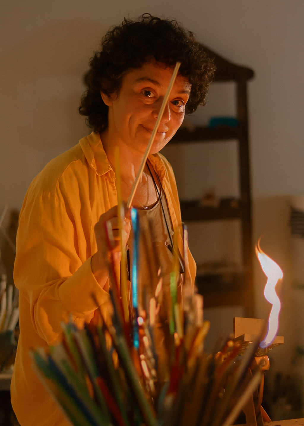 Lampworking Workshop "Create Your Own Jewelry Glass Beads" in Caldas da Rainha, Portugal, by subcultours 1 