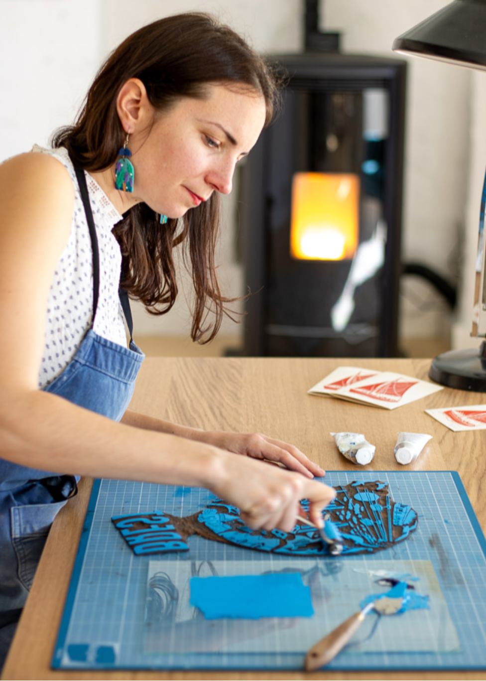 Linocut Workshop with Noémie in Plougastel-Daoulas, Brittany, France, by subcultours, profile pic