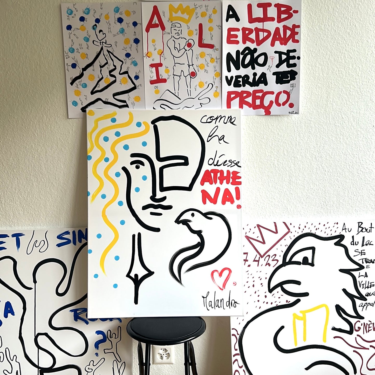 One-Line Zeichnen und Doodle Art Workshop mit Malandro in Genf, Schweiz