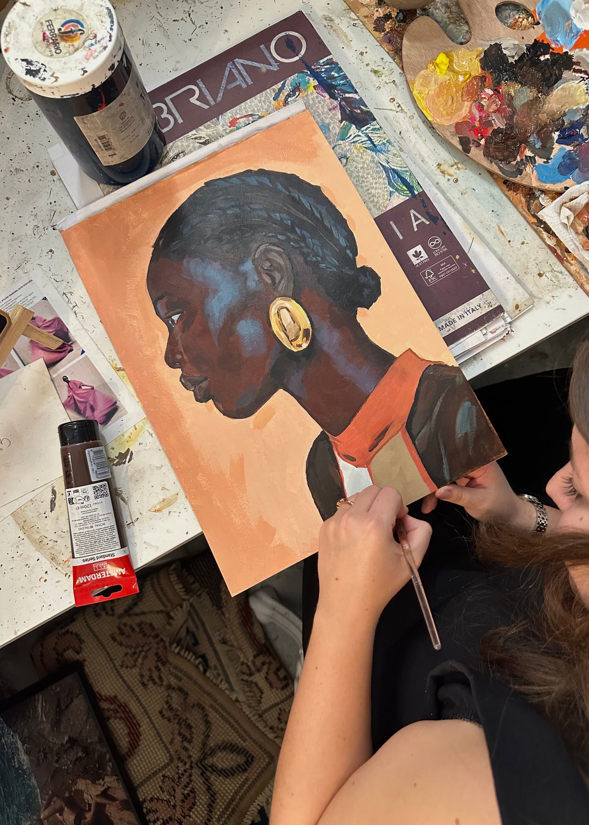 Painting Workshop "Female Portrait and Figure Painting" with Hana in Lisbon, Portugal by subcultours