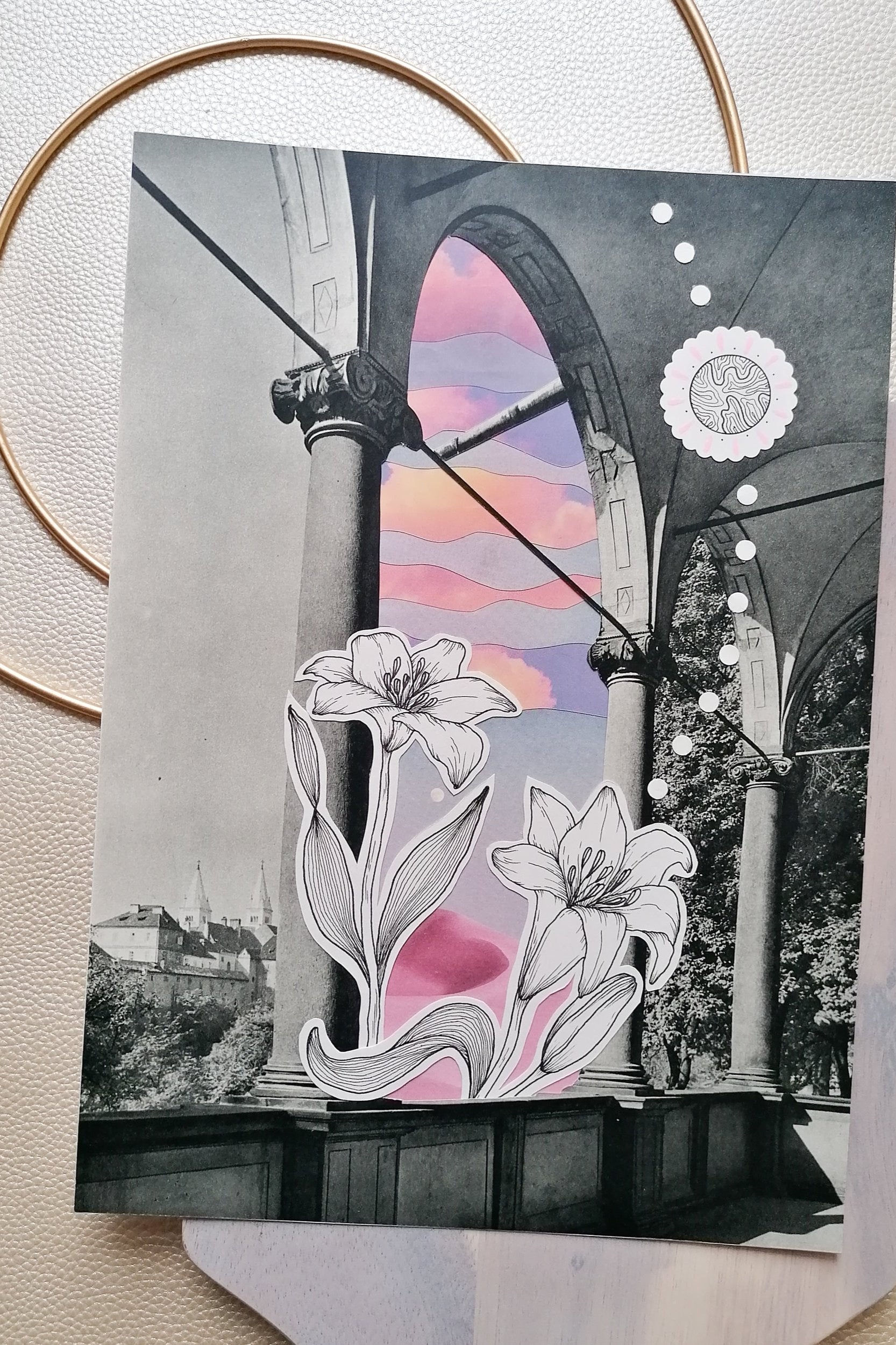 Painting Workshop "Fineliner meets Watercolor: Wreath with Floral Elements and Lettering" with Danielle in Erfurt, Germany by subcultours