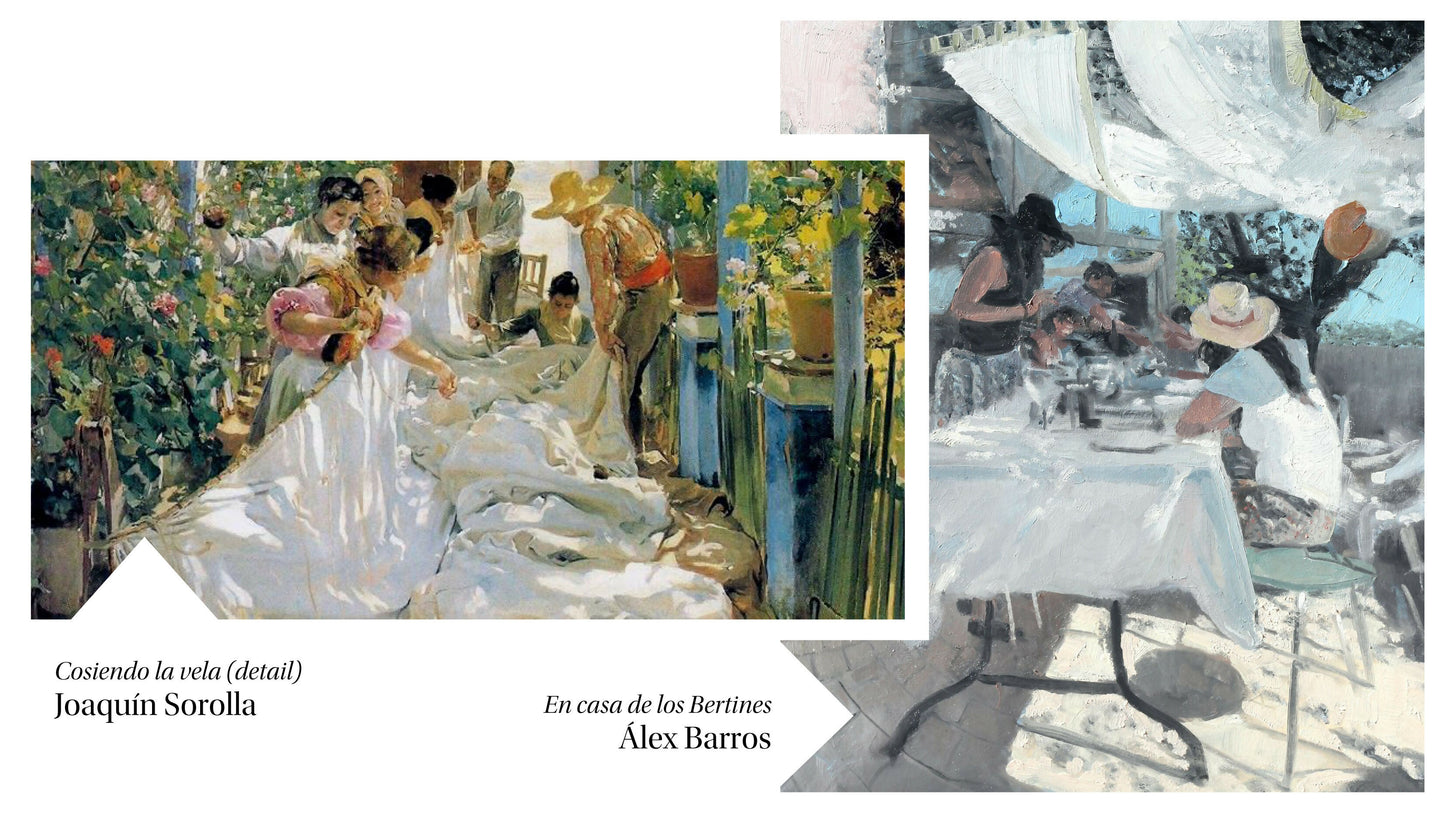 Painting Workshop "The light of Sorolla" with Álex Barros in Madrid, Spain, Painting example, by subcultours