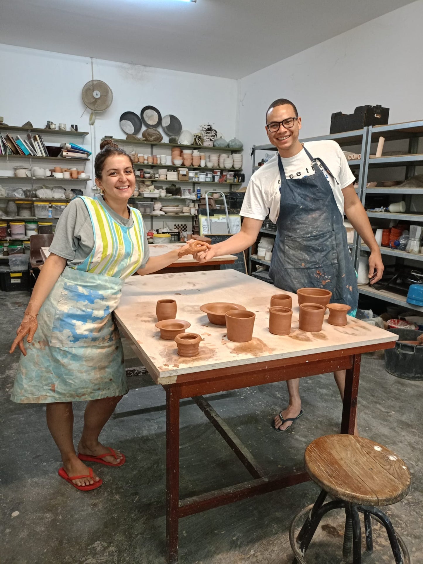 Pottery Wheel Throwing Workshop with Fernanda in Ericeira, Portugal, by subcultours