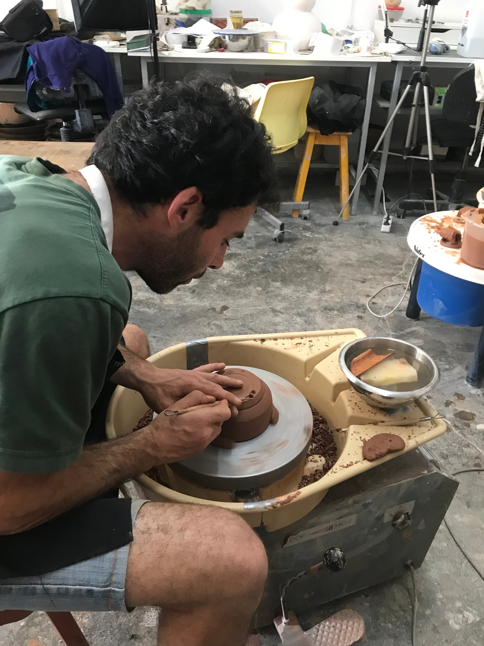 Pottery Wheel Throwing Workshop with Fernanda in Ericeira, Portugal, by subcultours