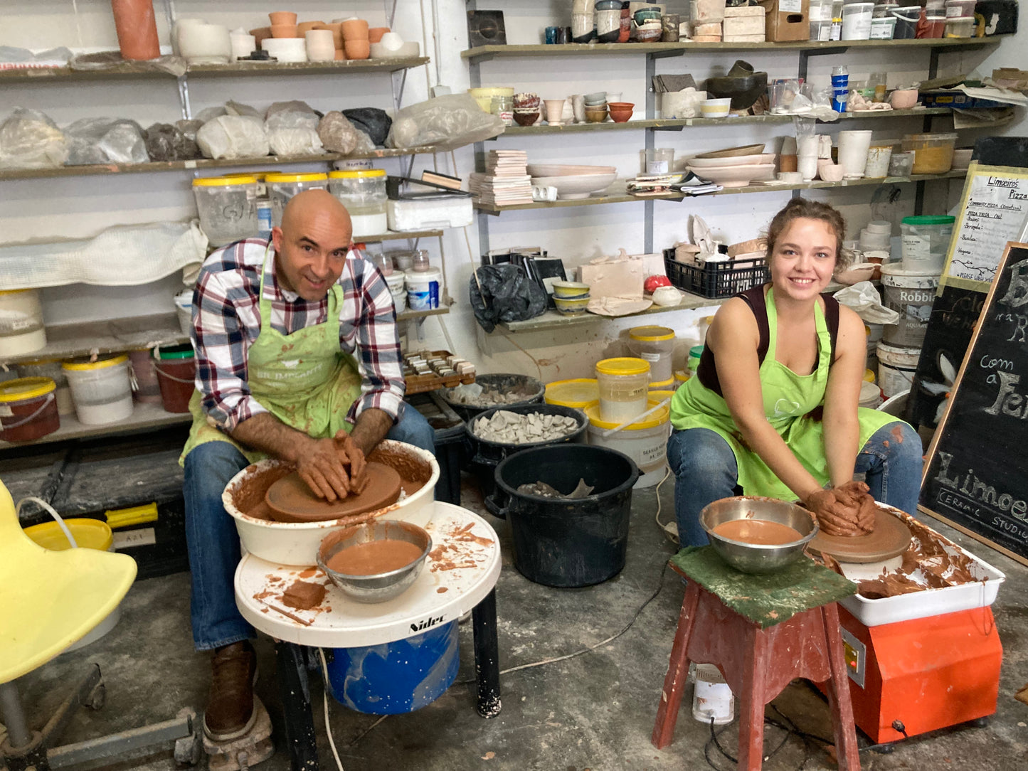 Pottery Wheel Throwing Workshop with Fernanda in Ericeira, Portugal, by subcultours
