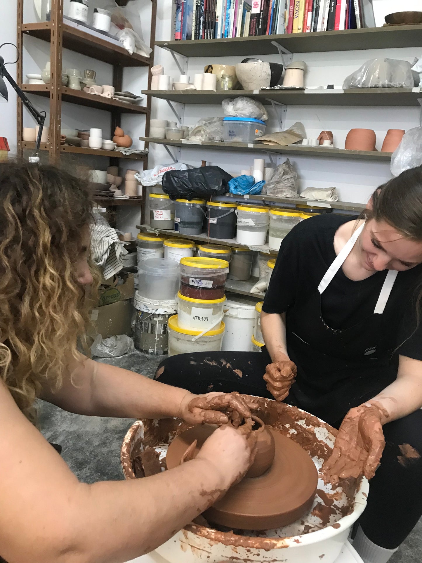 Pottery Wheel Throwing Workshop with Fernanda in Ericeira, Portugal, by subcultours