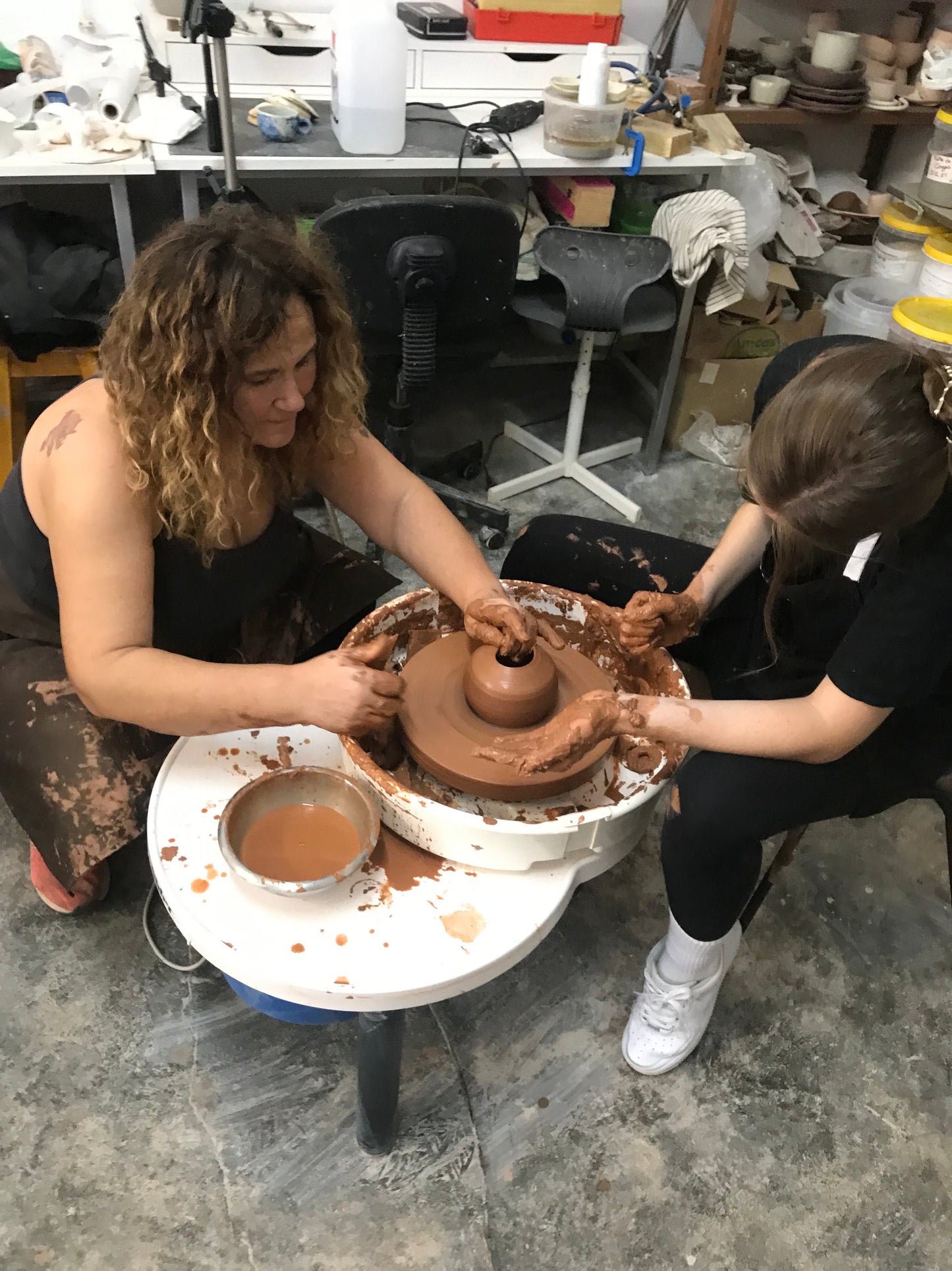 Pottery Wheel Throwing Workshop with Fernanda in Ericeira, Portugal, by subcultours