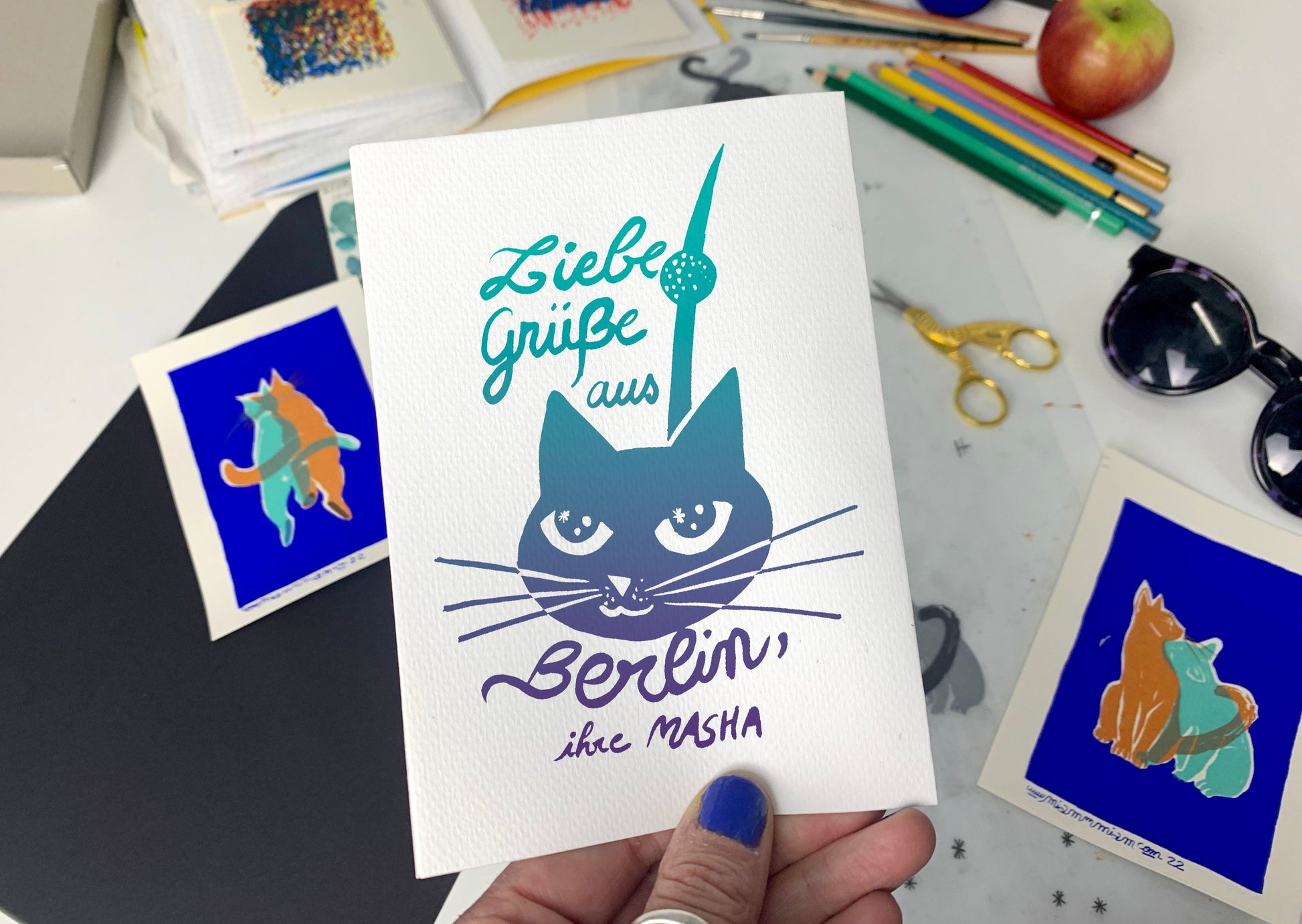 "Screen Print Your Own Postcards" Workshop with Julie in Berlin, Germany