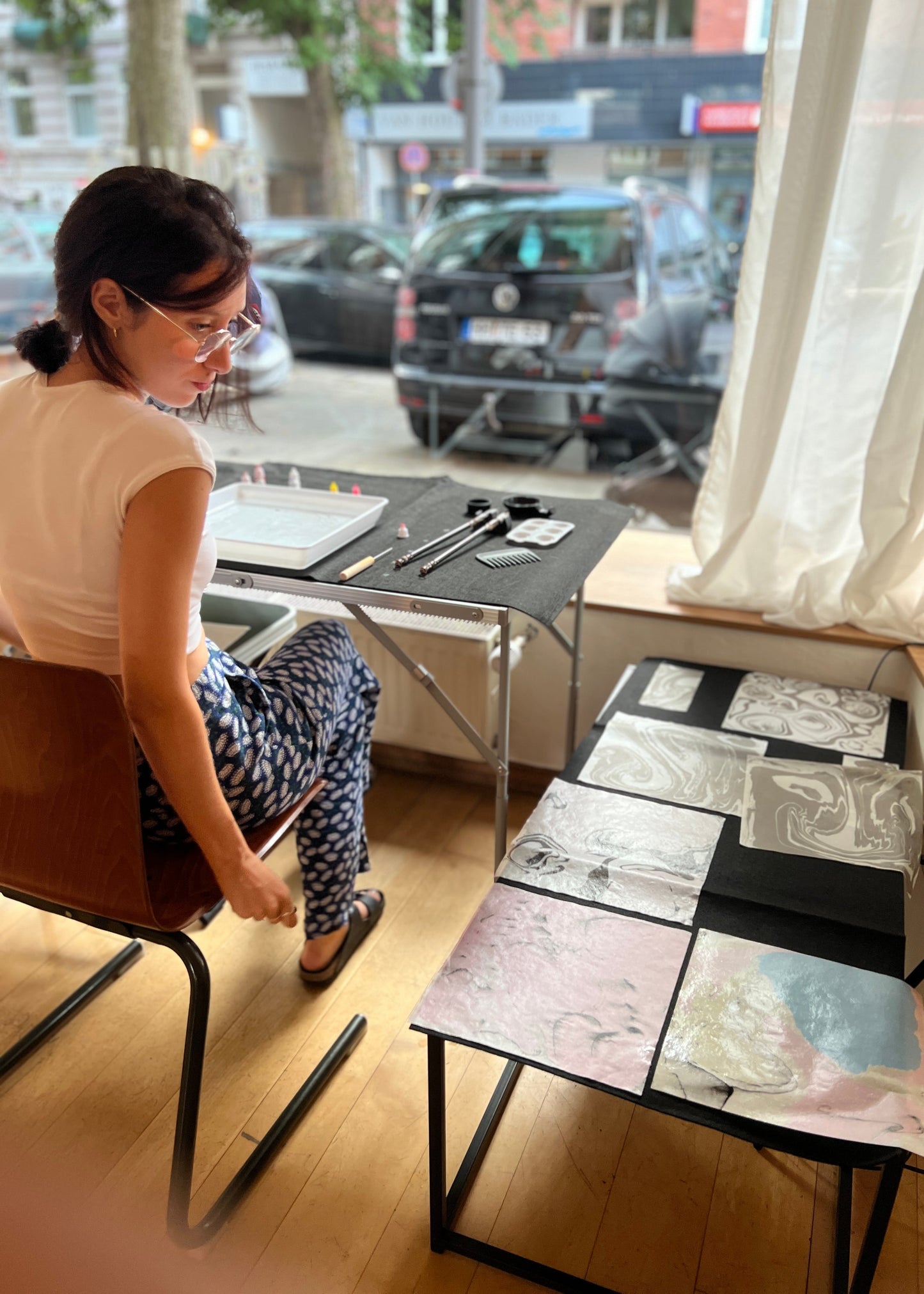 Suminagashi Art Experience Workshop mit Hailey in Hamburg, Deutschland