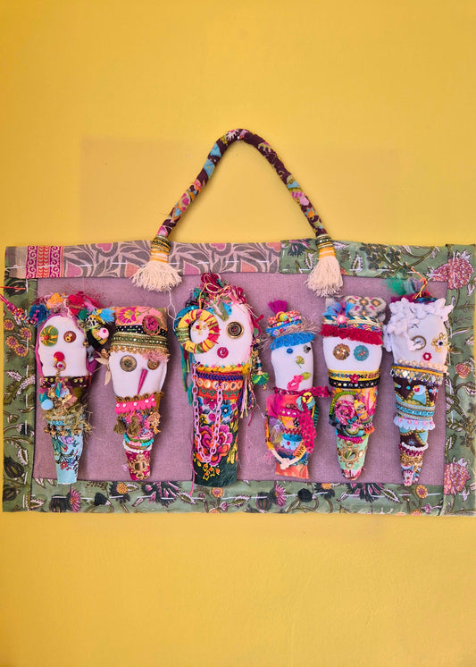 Textile Doll Workshop with Liat Kires in Matan, Tel Aviv, Israel, by subcultours, bag