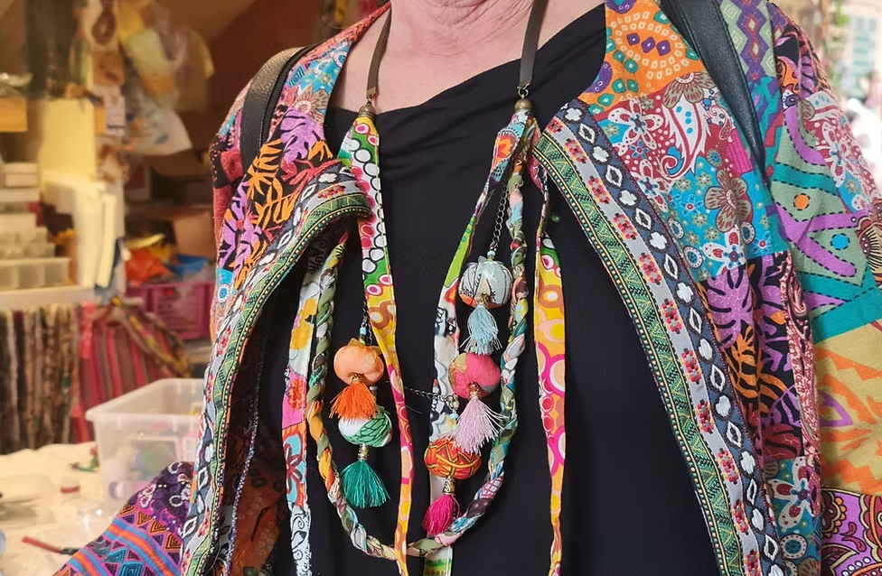 Textile Jewelry Making Workshop with Liat in Matan, Tel Aviv, Israel, by subcultours 9