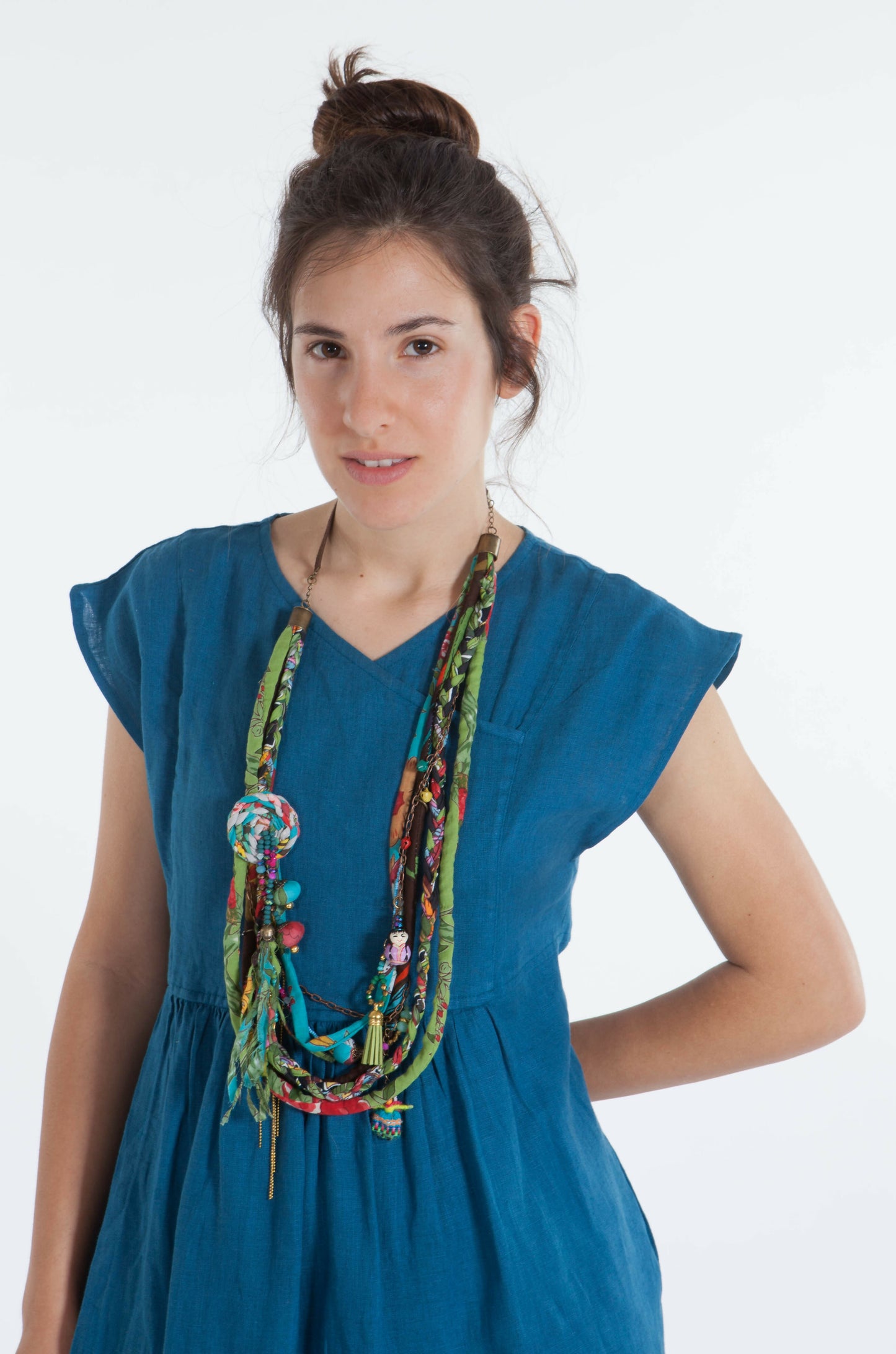 Textile Jewelry Making Workshop with Liat in Matan, Tel Aviv, Israel, by subcultours 4