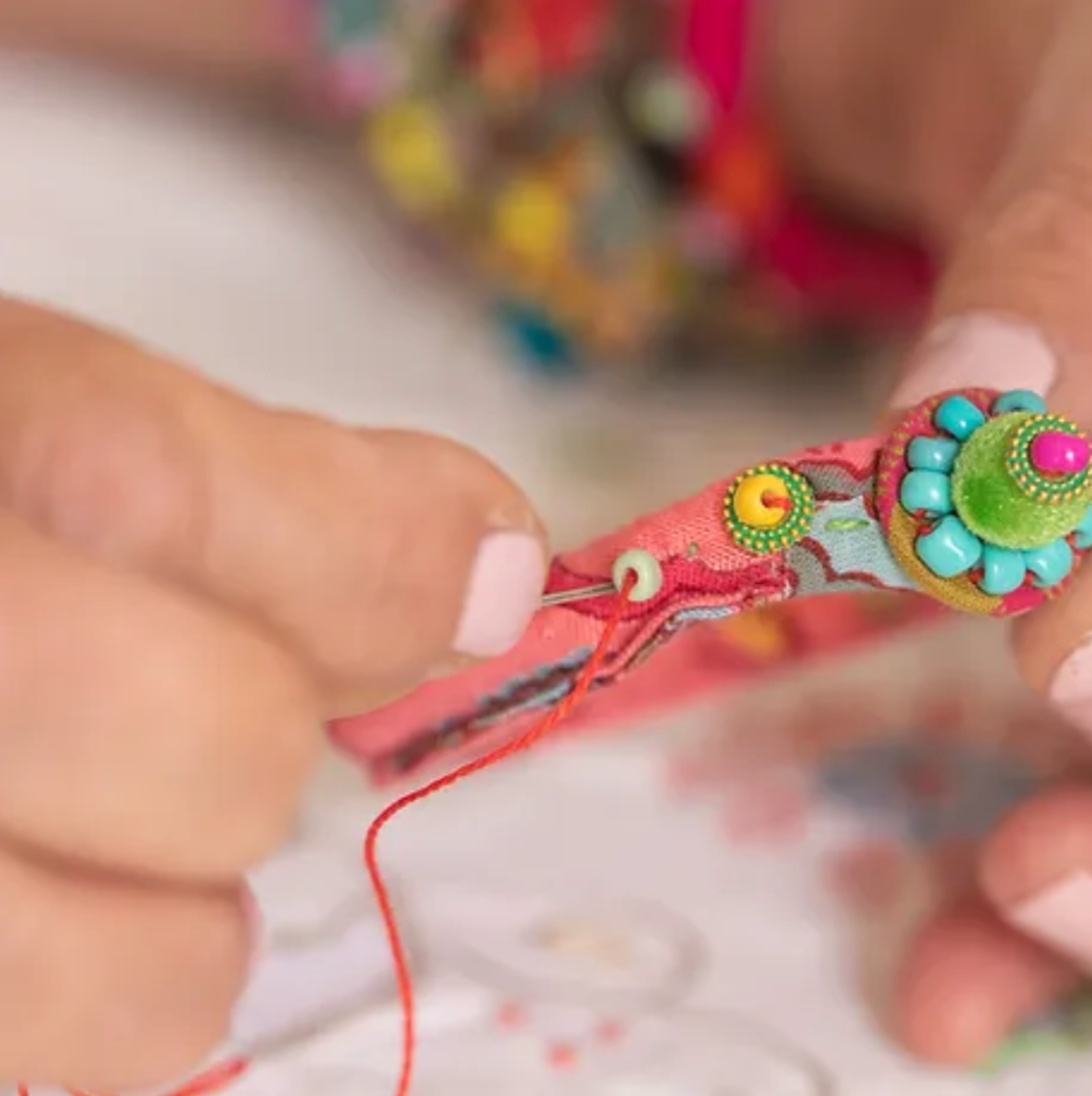 Textile Jewelry Making Workshop with Liat in Matan, Tel Aviv, Israel, by subcultours, 34