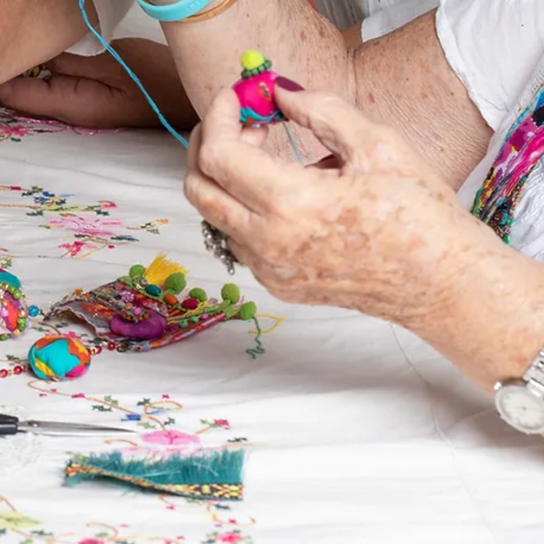 Textile Jewelry Making Workshop with Liat in Matan, Tel Aviv, Israel, by subcultours, 35