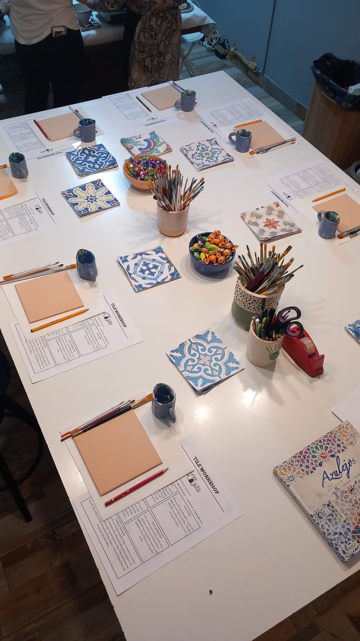 Tile Painting Workshop with Daniela in Porto, Portugal