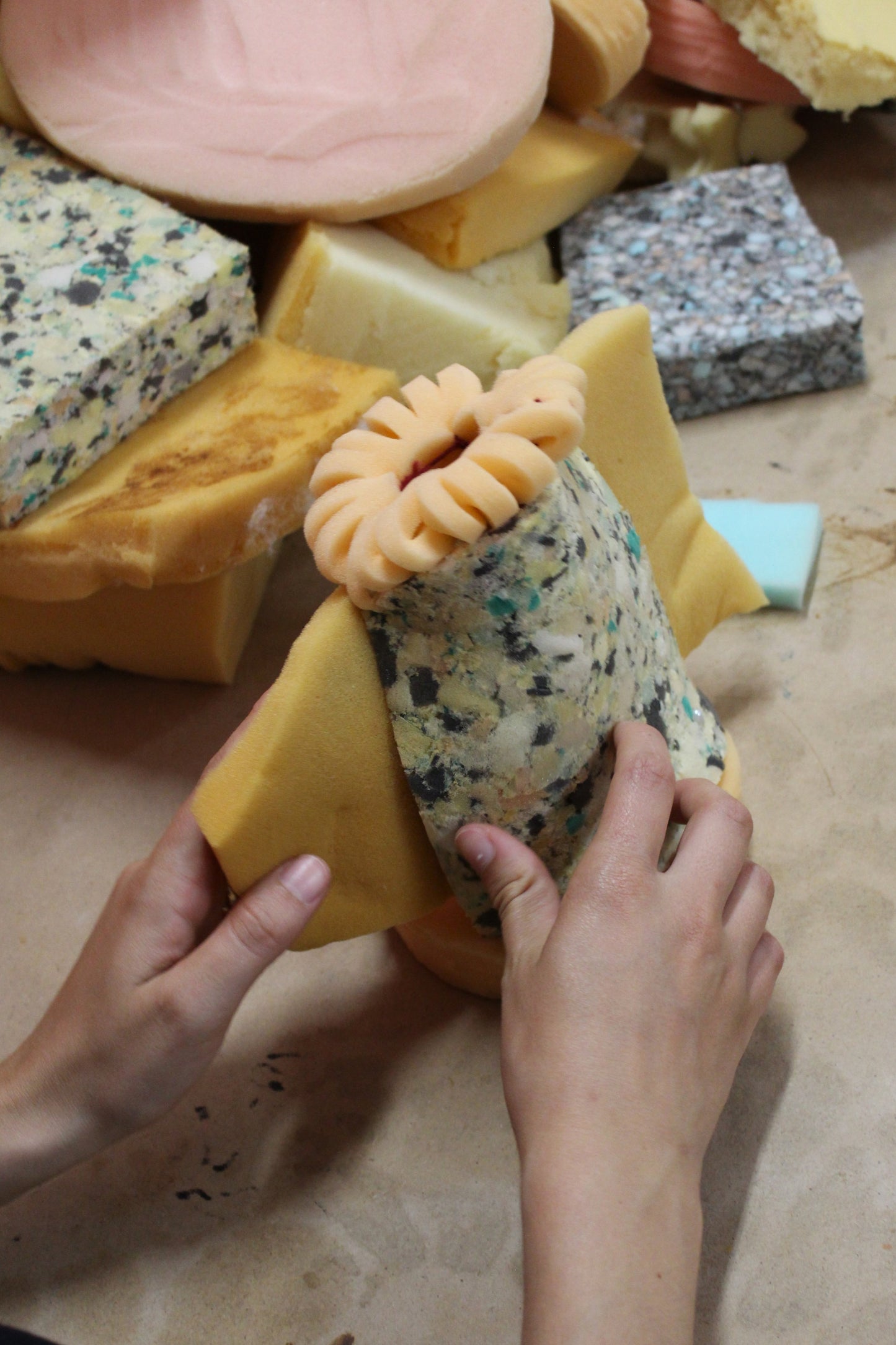 Upcycling Foam Workshop with Margarida in Lisbon, Portugal by subcultours