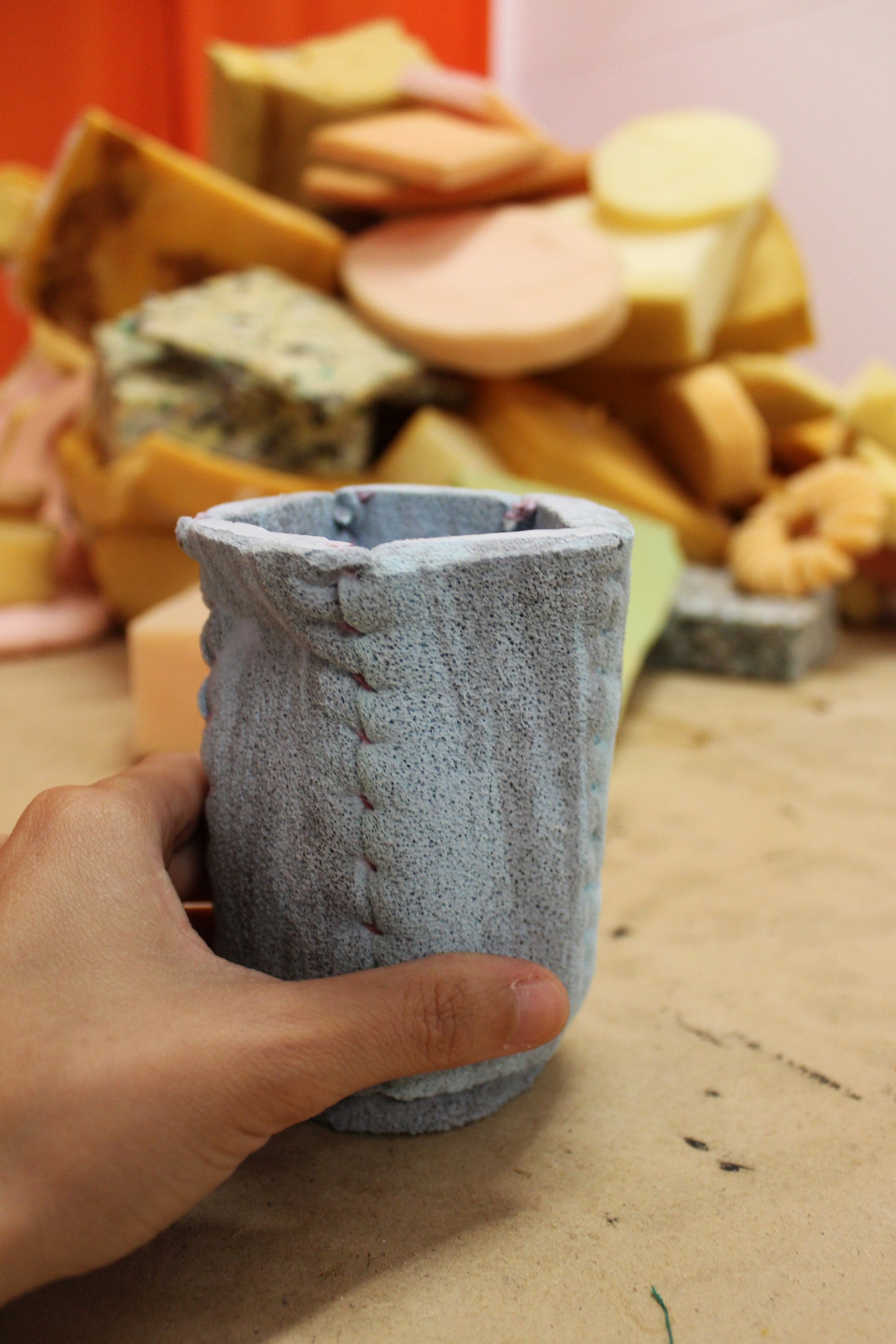 Upcycling Foam Workshop with Margarida in Lisbon, Portugal by subcultours