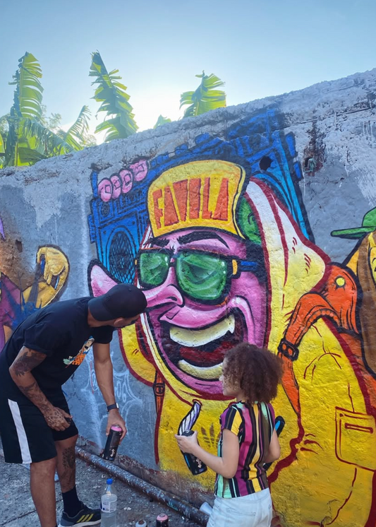 Urban Art and Graffiti Workshop with Jean Poul in Rio de Janeiro, Brazil, by subcultours