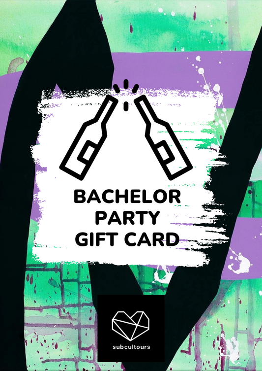 Bachelor Party gift card by subcultours