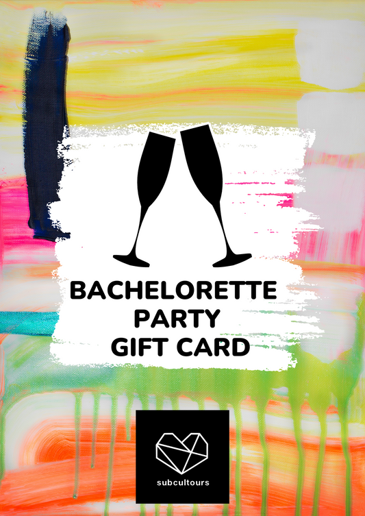 Bachelorette Party gift card by subcultours