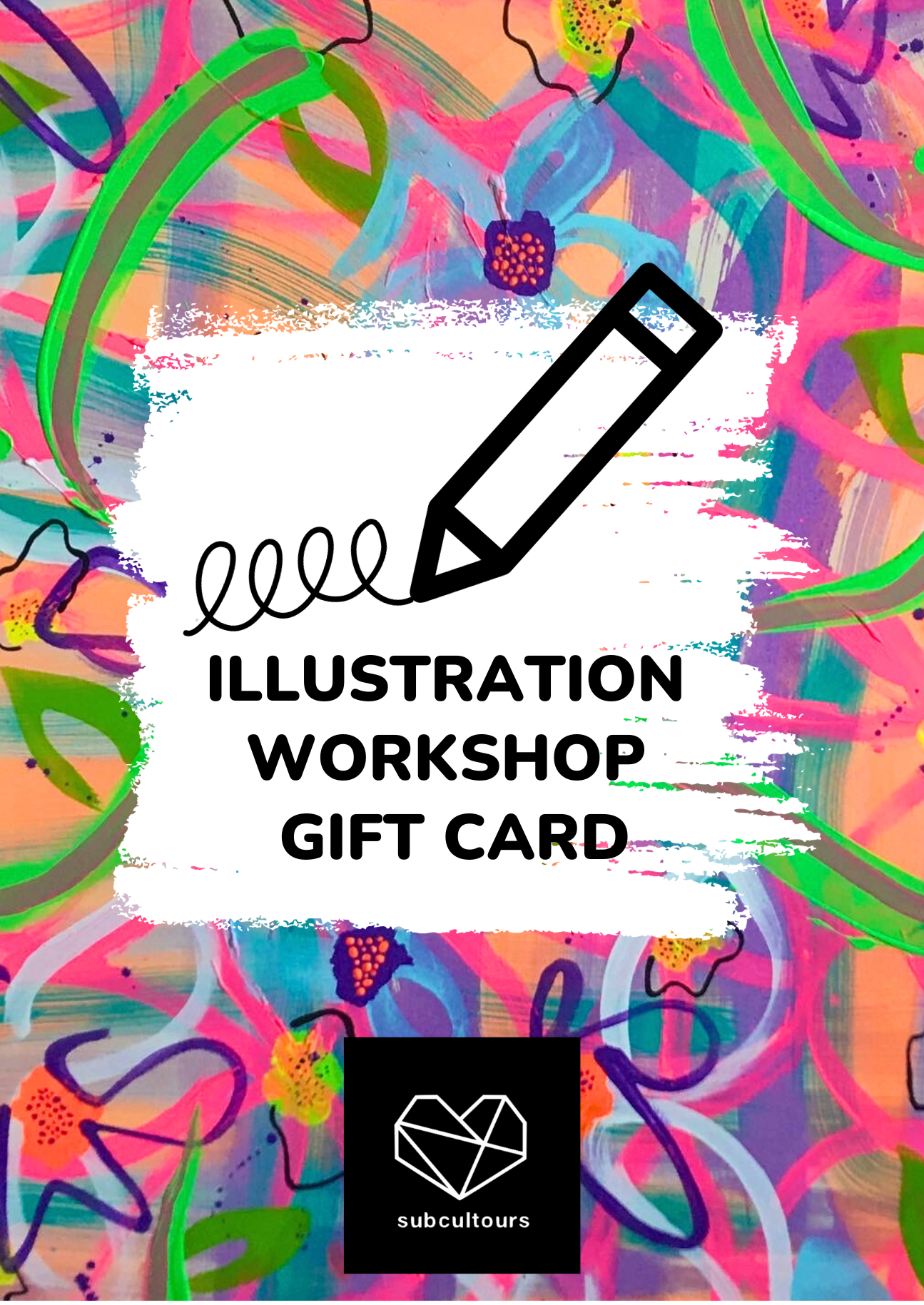Illustration Workshop gift card by subcultours