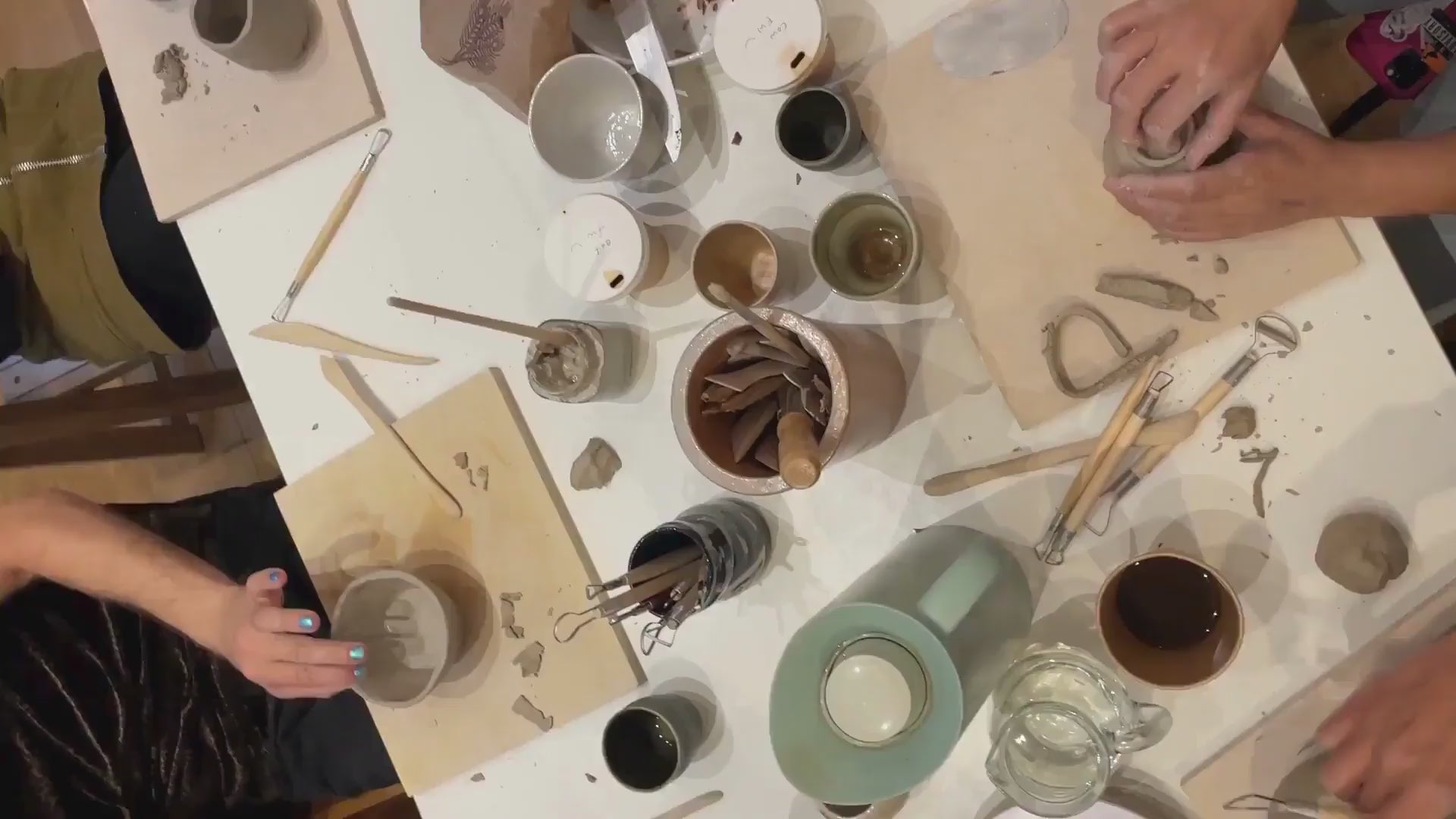 ceramic workshop table studio