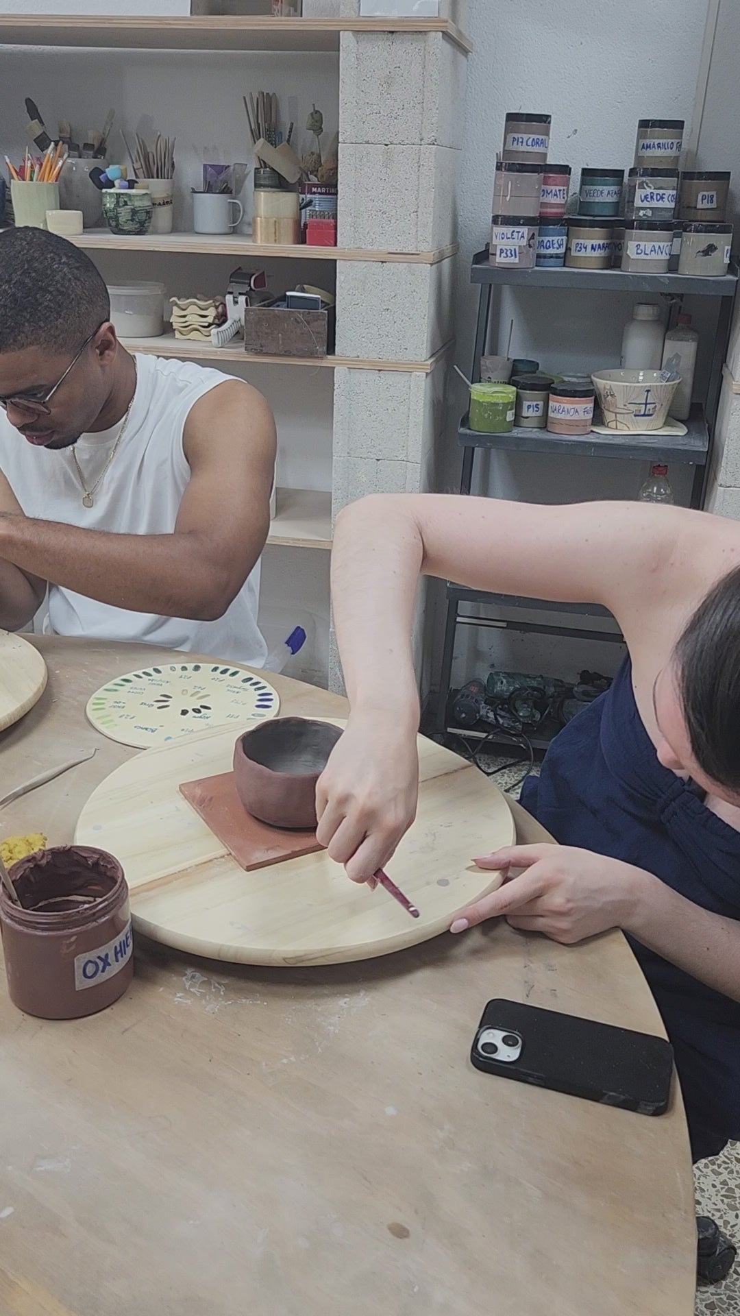 Ceramic Workshop "Create and Decorate Your Own Piece" with Fátima and her team in Seville, Spain, by subcultours