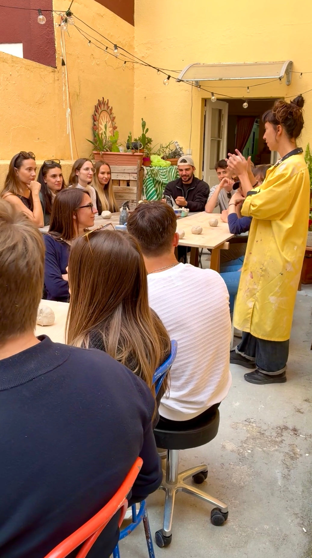 video about brunch and ceramics team event in Lisbon, Portugal