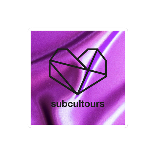 subcultours stickers purple shiny silk, by subcultours 2