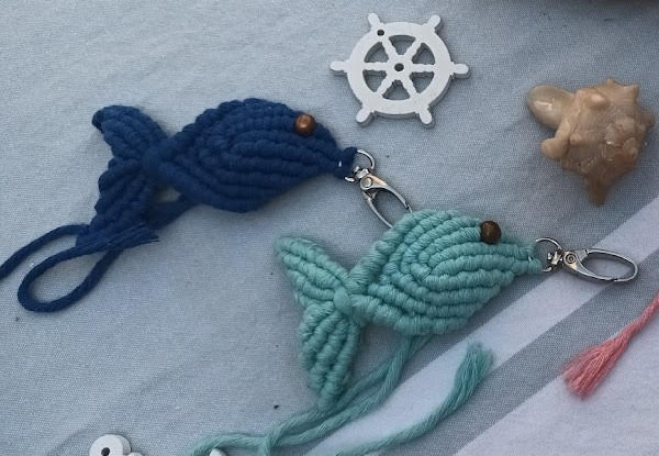 Ocean Keychain Macramé Workshop with Cláudia in Porto, Portugal by subcultours