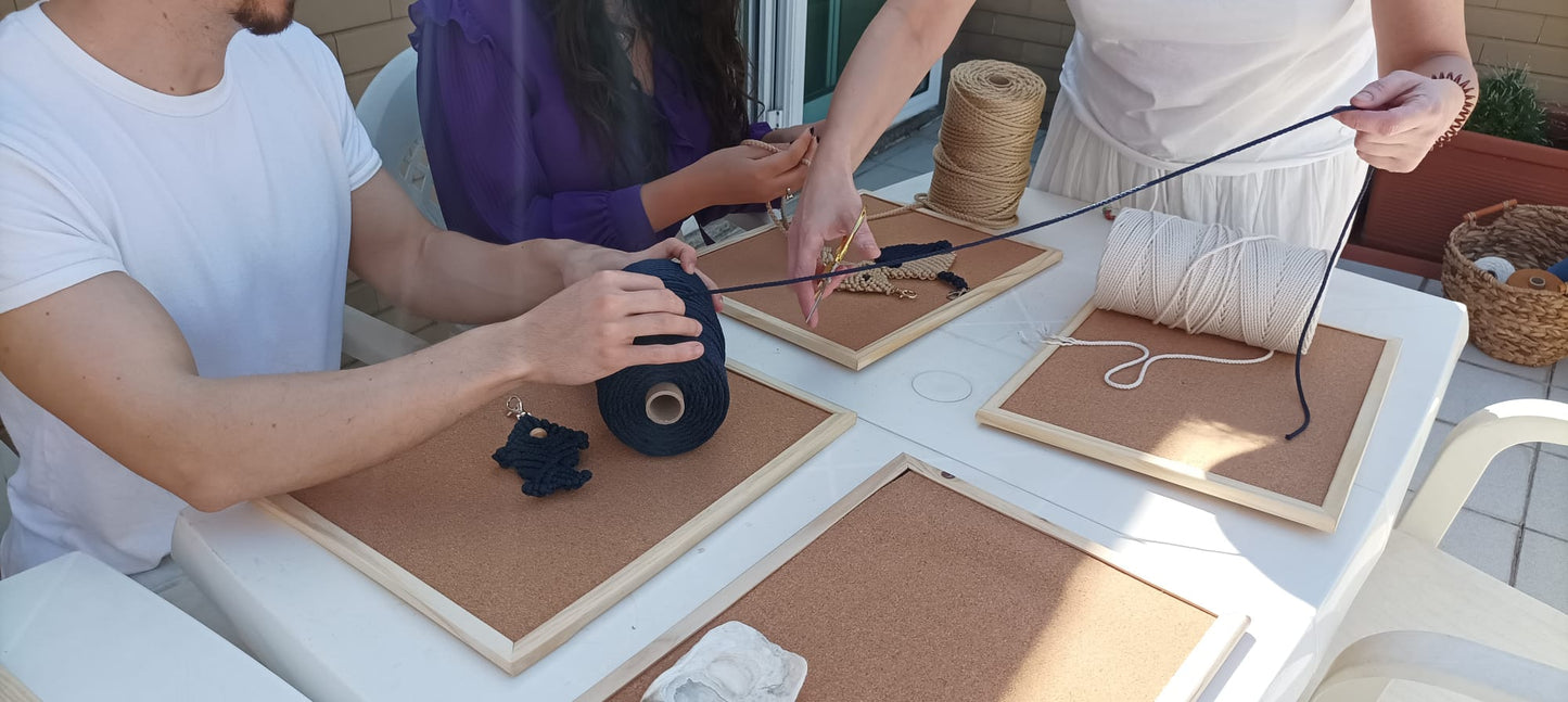 Ocean Keychain Macramé Workshop with Cláudia in Porto, Portugal by subcultours