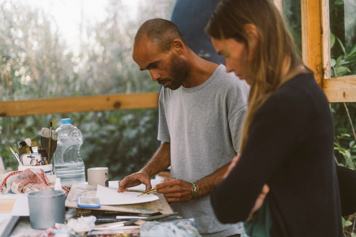 "Painting Surf Scenes With Watercolor" Workshop with Johny At Your Location in Portugal