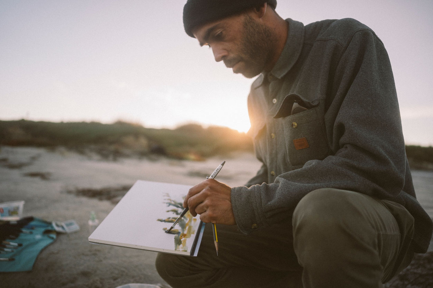 "Painting Surf Scenes With Watercolor" Workshop with Johny At Your Location in Portugal