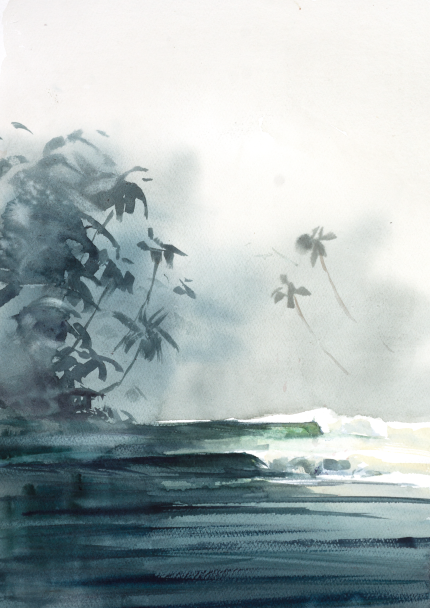 "Painting Surf Scenes With Watercolor" Workshop with Johny At Your Location in Portugal