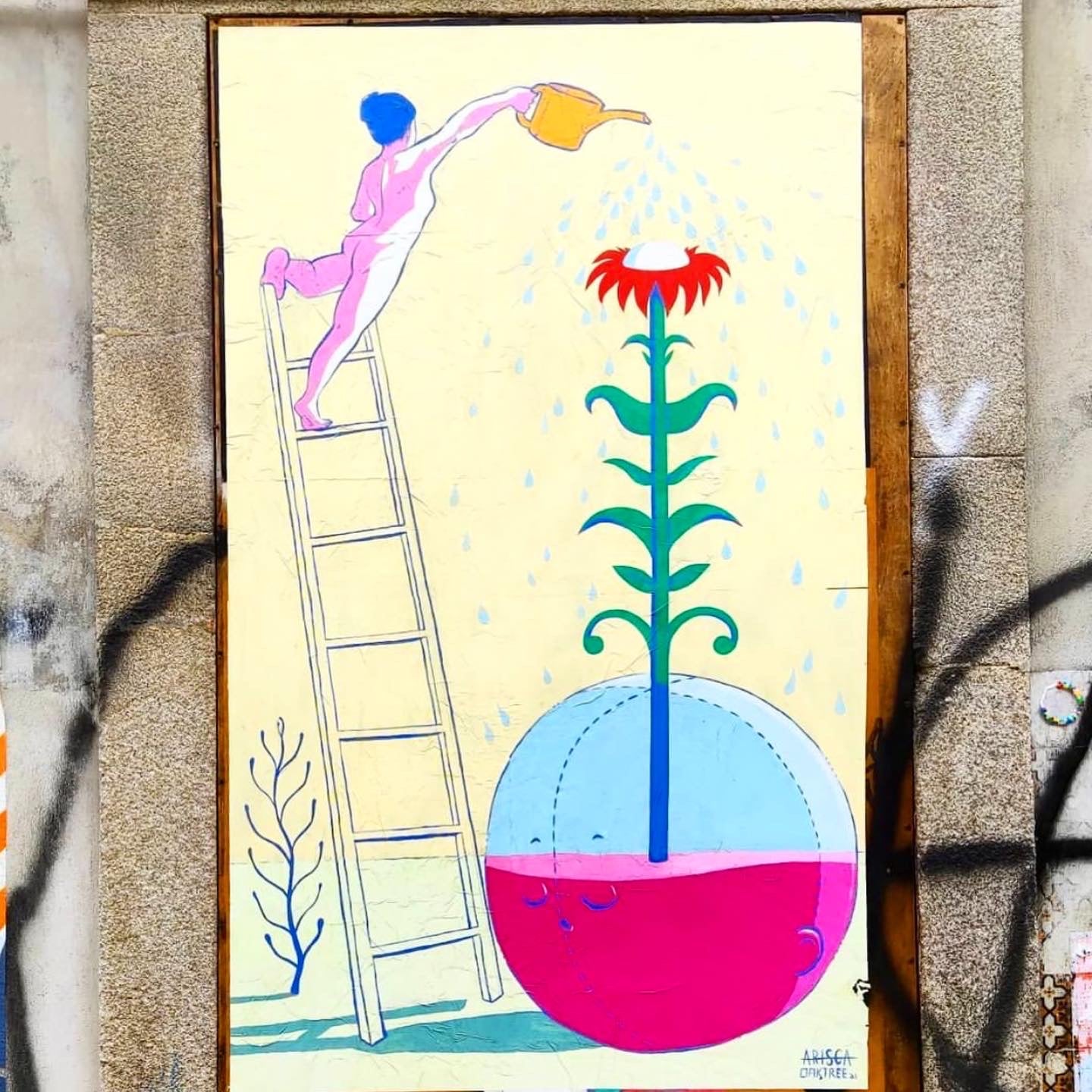 Paste-up Painting Workshop with Arisca in Porto, Portugal by subcultours
