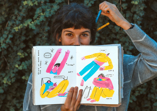 "The people around" Illustration Workshop with Gabriela in Porto, Portugal