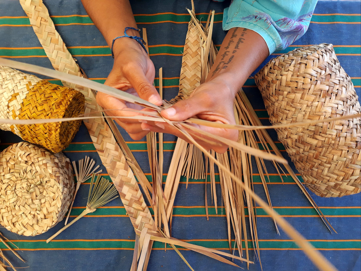 "Empreita de Palma" - Traditional Algarvian basketry Workshop with Ysaline in Aljezur, Portugal